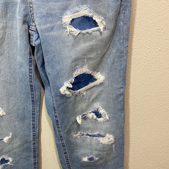 Tommy Hilfiger jeans straight high rise distressed patched - Picture 4 of 11